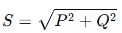 Formula for apparent power
